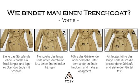 burberry trenchcoat herren gürtel binden|Trenchcoat binden: Mit diesem Trick gelingt ein schöner Knoten.